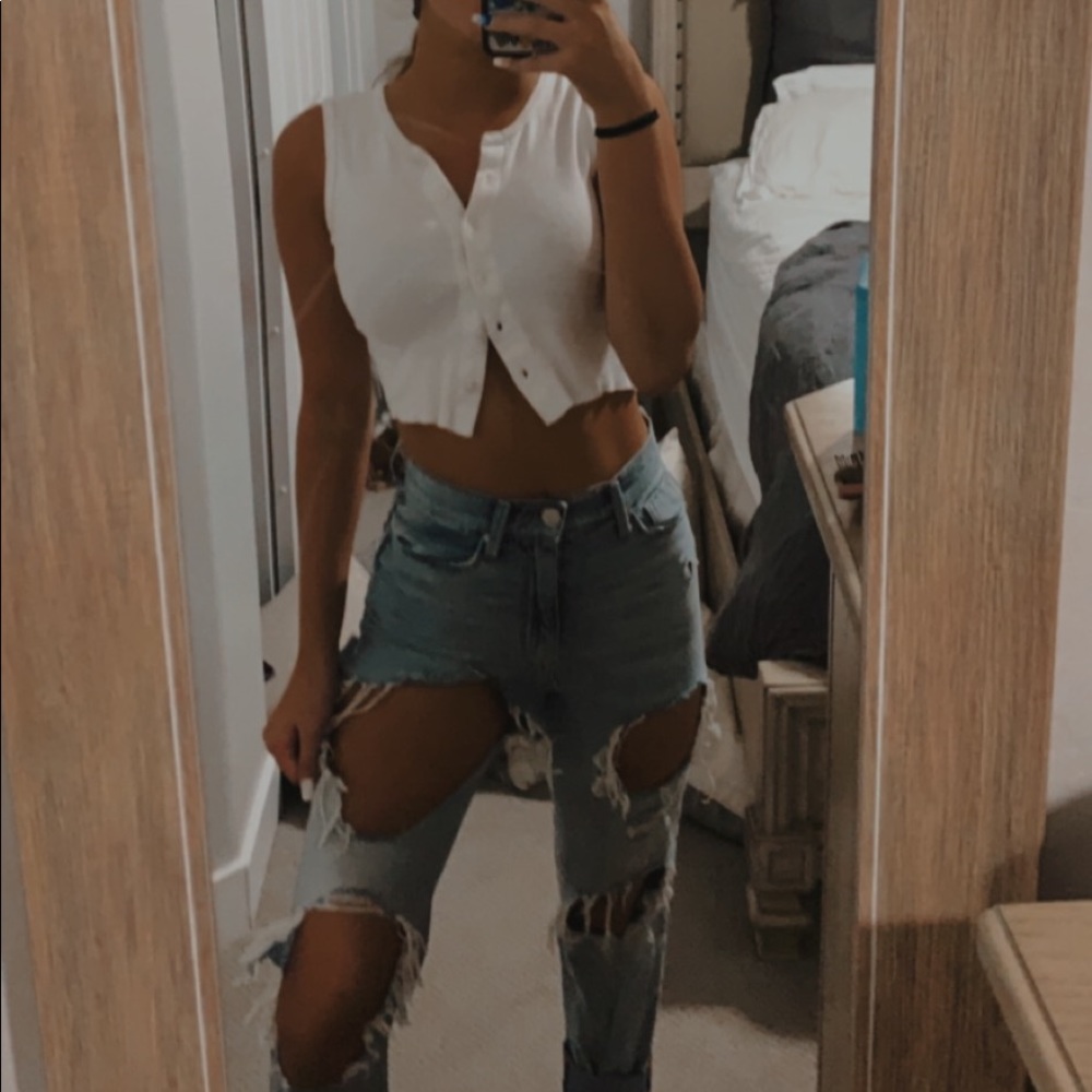 Brandy Melville  Tank top with buttons